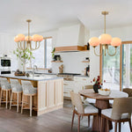 Glass Ball Chandelier Pendant Light for Living Dining Room