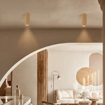 Vintage LED Ceiling Light Fixture Creative Yellow Stone Cave Balcony Lamp