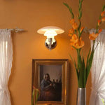 Glass Wall Sconce Light for Bedroom with Replaceable E27 Bulb