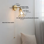 LED Wall Sconce Modern Nordic Design with Pull Chain Switch