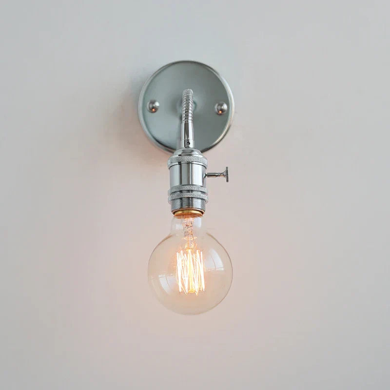 LED Wall Lamp Sconce with Pull Chain Switch and Flexible Arm