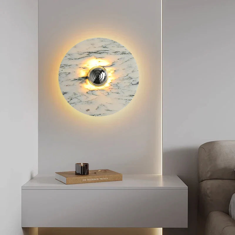 Marble LED Wall Sconce Indoor Home Decor Modern Bathroom Mirror Light