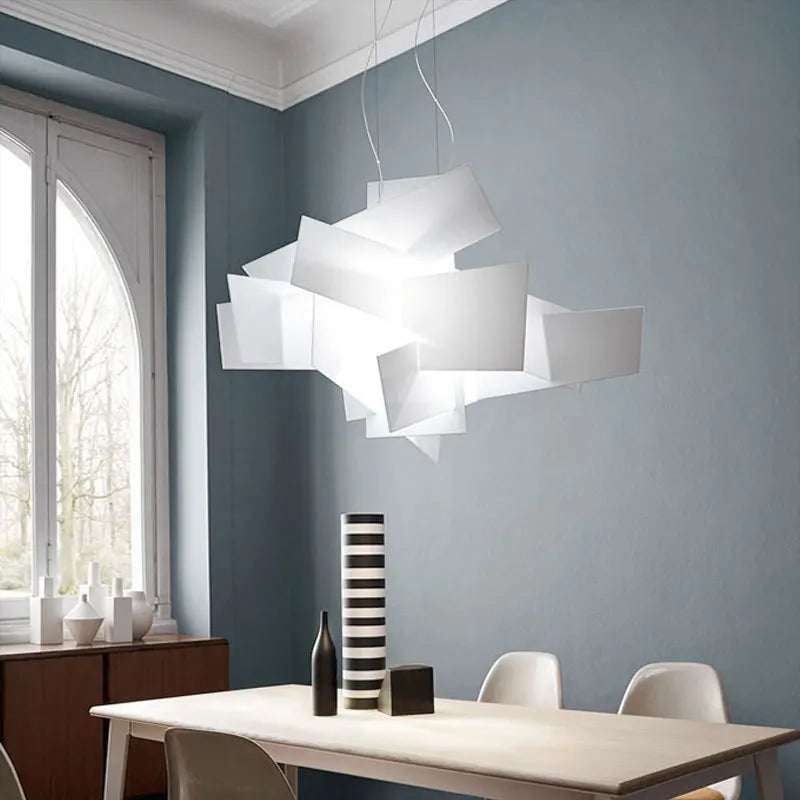 Acrylic Leaf Pendant Lamps: Modern Ceiling Hanging Light for Kitchen Island & Living Room