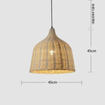 Rattan Wicker Pendant Light Chandelier Ceiling Lamp