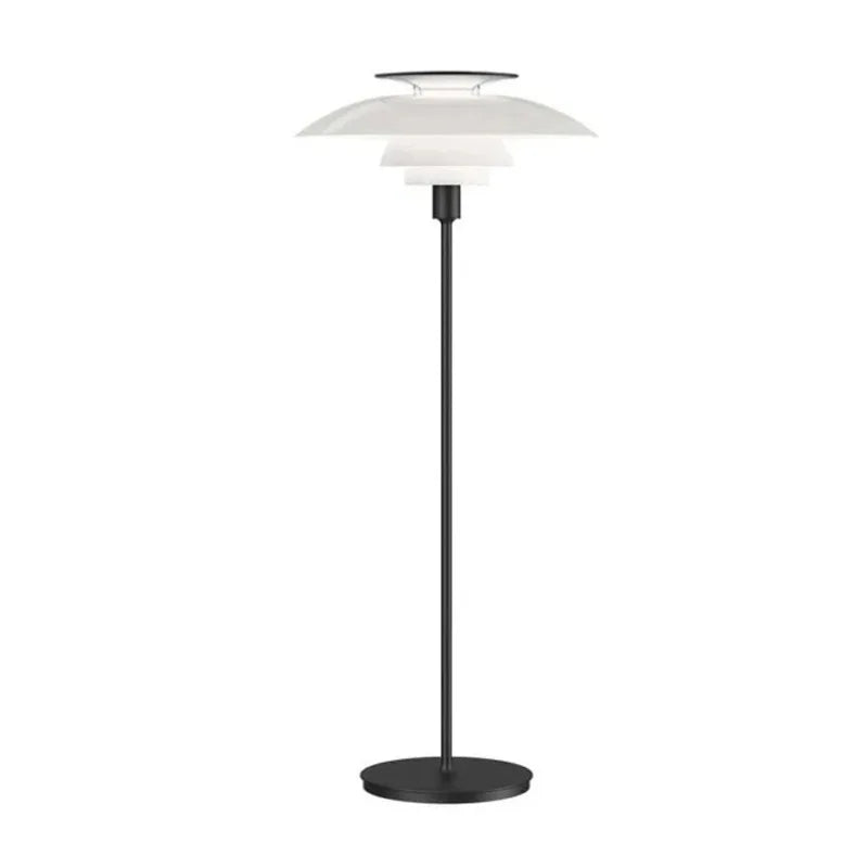 Nordic Metal Glass Floor Lamp with E27 Bulb