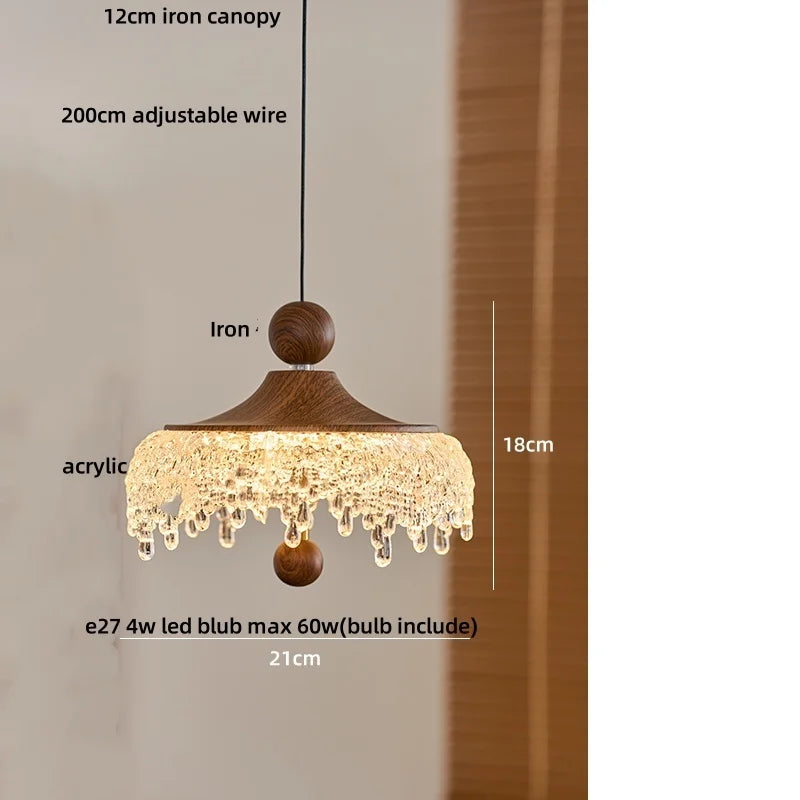 Afralia™ Iceberg Acrylic Pendant Lights: Modern Nordic LED Hang Lamp for Home Decor