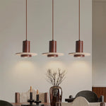 Wood LED Pendant Lamp for Elegant Room Decor & Wabi Sabi Style