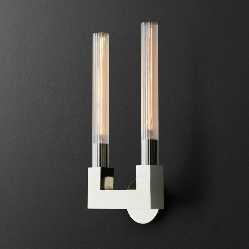 Retro Glass Wall Sconces for Hotel Clubhouse Corridor and Bedroom