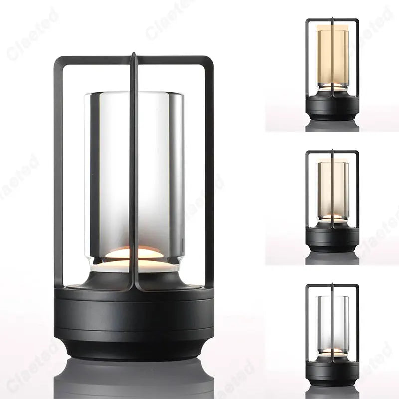 Retro Nordic LED Table Lamp Touch Bedside Decoration Light