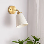 Ceramic LED Wall Sconce Light with Pull Chain Switch