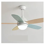 Kids Ceiling Fan with Light and Remote Control, 3-Speed, 5-Blade Helicopter Design