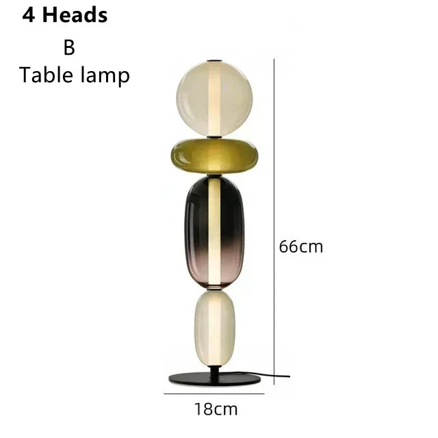 Glass Floor Lamp LED Table Light - Italian Design High Quality