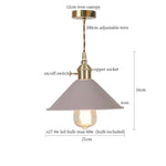 Yellow Iron Art LED Pendant Lights - Modern Nordic Style for Home Decor