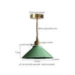 Afralia™ Cyan Ceramic LED Pendant Light for Loft Cafe Bar Decor