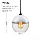 Nordic LED Glass Pendant Lights - Modern Wood Art for Stylish Living Spaces