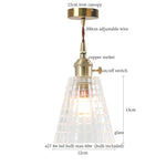 Nordic Style Copper Glass LED Pendant Lights for Living Dining Room