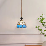 Afralia™ Tiffany Style Glass LED Pendant Lights for Home Decor