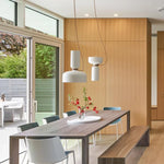 Nordic Designer Iron Pendant Lamp for Dining Room by Afralia™