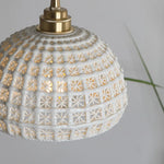 Afralia™ Nordic Ceramic Pendant Lights, Adjustable Modern Hanging Lamp for Bedroom & Dining Room