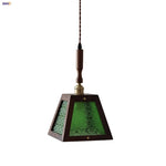 Afralia™ Green LED Glass Pendant Lamp for Modern Décor & Ambiance