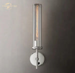 LED Glass Wall Sconce: Modern Knurled Indoor Light for Bedroom, Bathroom, Living Room