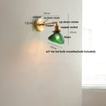 Afralia™ Brass Swing Arm LED Wall Light Fixture with Rotatable Arms & Pull Chain Switch