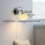 White Ceramic LED Wall Lamp Up Down Rotate Stair Light Sconce