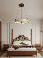 Trendy Stone Wood Chandelier for Foyer & Dining Room