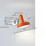 Swing Arm LED Wall Lamp Cream for Living Room Bedside Mirror Light