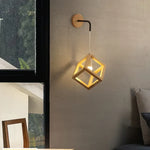 Afralia™ Wood Cube LED Wall Lamp - Modern Nordic Design for Home Decor
