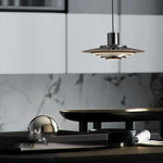 Metal Pendant Light with E27 Bulb for Dining Room and Kitchen