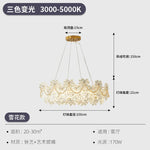 Crystal Shell Chandelier for Modern Luxury Living Room and Dining Room