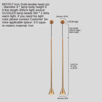 Nordic Minimalist Horn Pendant Light for Living Room and Bedroom