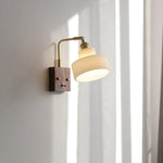 Rotatable LED Wall Sconce Glass Walnut Stair Light