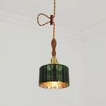 Green Wave Glass Pendant Lamp: Modern Minimalism for Living Room, Bedroom, Cafe