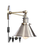 Loft Plug In LED Wall Lights 2 Heads Industrial Aplique Pared