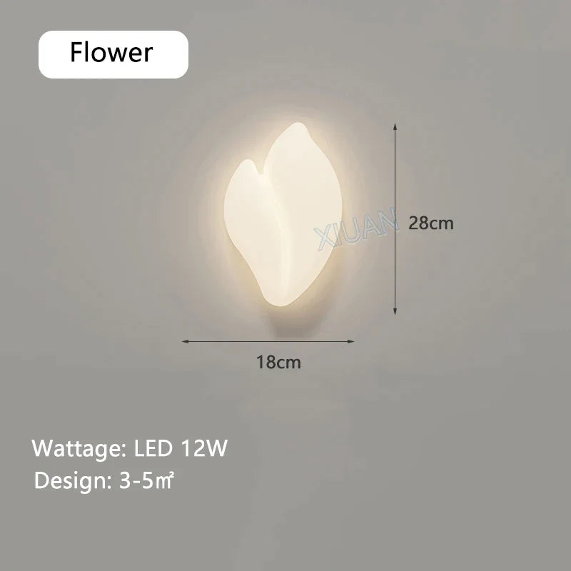 Star Shape Wall Lamp Kids Room Nursery Lighting - White Cloud Theme