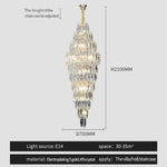 European Duplex Crystal Chandelier for Elegant Luxury Living