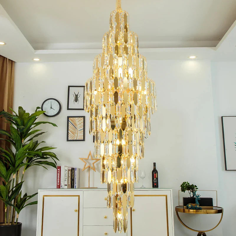 Crystal Chandelier for Modern European Style Living Rooms