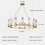 Crystal Chandelier Pendant Lights - Luxury LED Lighting for Living Room