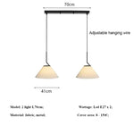 Cream Pleated Pendant Light by Afralia™: Modern Nordic E27 Chandelier for Living Room, Loft, Bar.