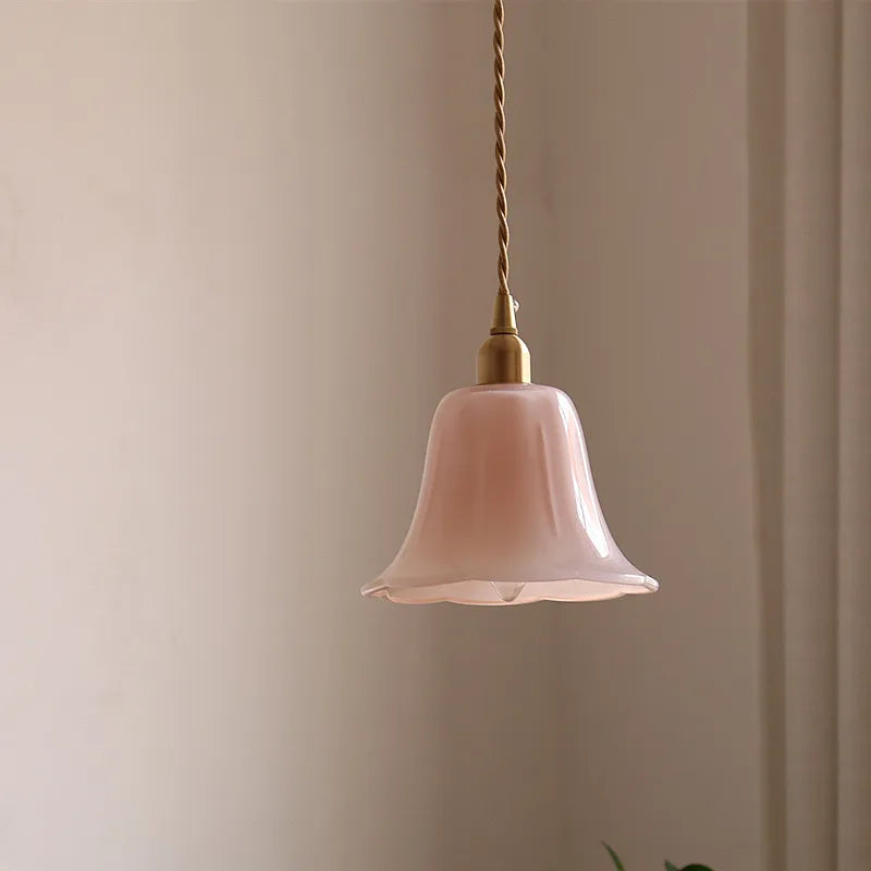 Glass Pendant Light E14 LED Hanging Lamp for Home Decor Living Room Bedroom.