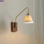 Copper Ceramic LED Wall Lamps Modern Style for Bedroom Living Room Bar