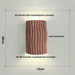 Double LED Wall Lamp Sconce Modern Resin Bathroom Mirror Light