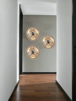 Glass Wall Sconce LED Lamps for Living Room Aisle, Modern Home Decoration Fixture