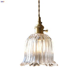 Afralia™ Clear Glass LED Pendant Light: Modern Nordic Home Lighting Fixture