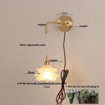 Afralia™ LED Glass Wall Lamp Modern Bedroom Coffee Vanity Light Fixtures