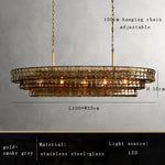 Riviera Vintage Glass Dining Room Chandelier
