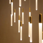 Villa Forci Duplex Staircase Foyer Chandelier, Gold