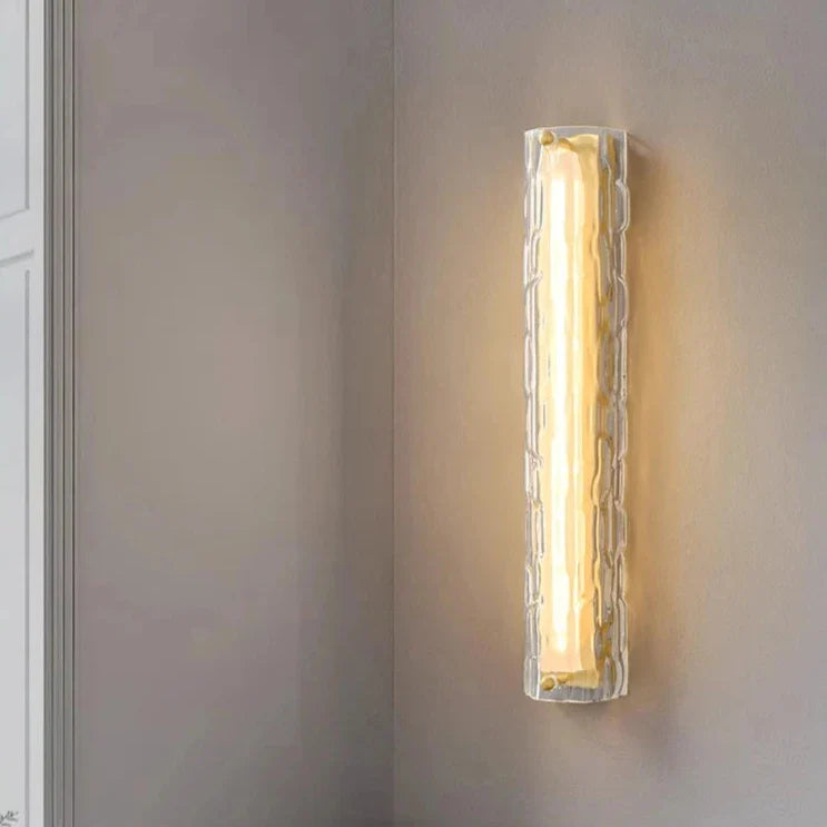 Postmodern Luxury Glass & Copper Wall Sconces